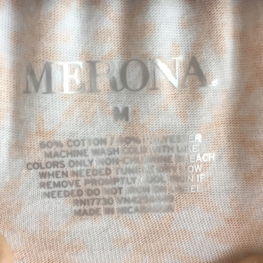 NWT Merona Orange and White perfect ruffle tank M - Picture 2 of 5